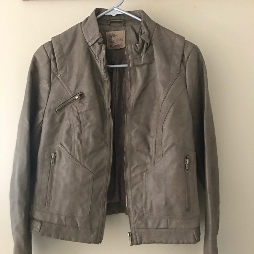 Faux leather jacket